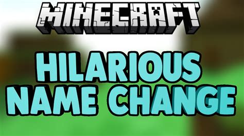 The Best Minecraft Name Change Ever My Reaction Youtube