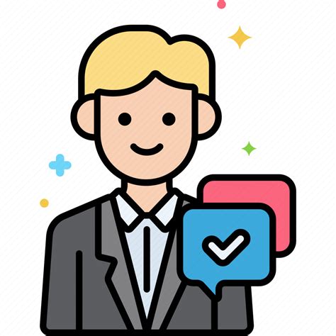 Male Rep Sales Icon Download On Iconfinder On Iconfinder