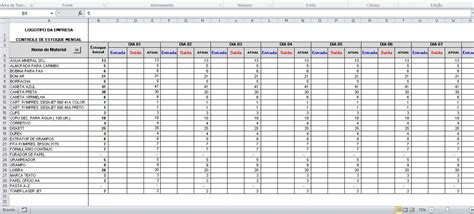 Modelo De Controle De Estoque Em Excel Vários Modelos