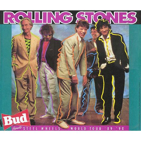 The Rolling Stones 1990 Steel Wheels Concert Poster