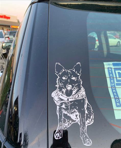 Colorful Custom Dog Decal Decal From Picture Car Window Etsy