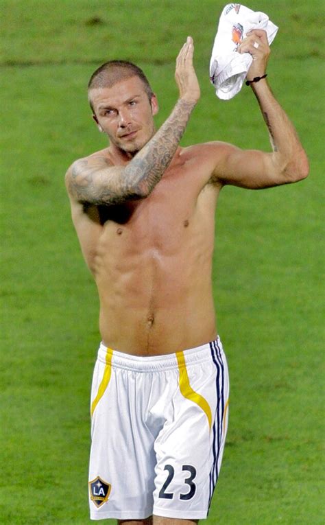 Fin De Match From David Beckham Torse Nu E News