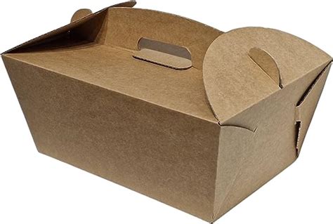 Kraft Brown Cardboard Easy Handle Boxes Sturdy Box For Events