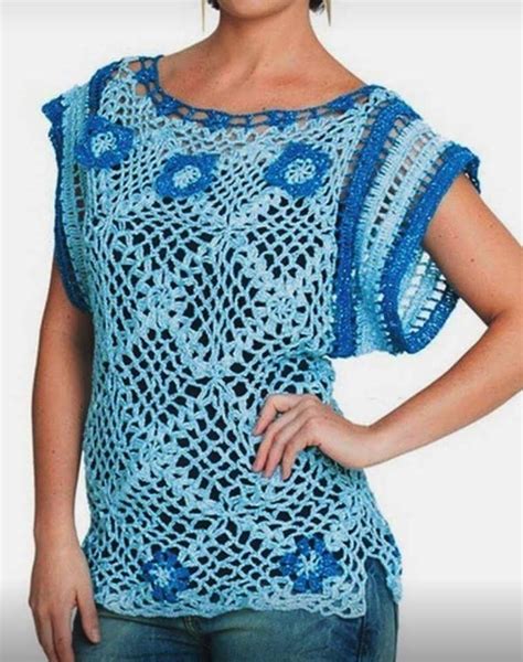21 Preciosas Blusas Caladas En Crochet Blusas Moda Estilo Paño