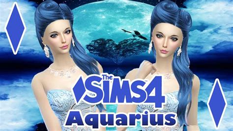The Sims 4 Create A Sim Zodiac Sign Tag Aquarius Youtube