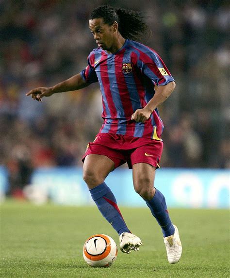 Barcelona hero ronaldinho has picked a side in the ongoing debate of who is the best player in. Ronaldinho of Barcelona brings the ball forward during the ...
