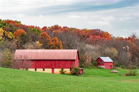 Autumn Barn Yard Photograph By Todd Klassy