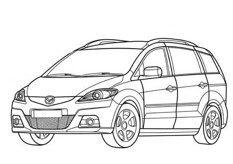 Mazda Coloring Pages At Free Printable Colorings