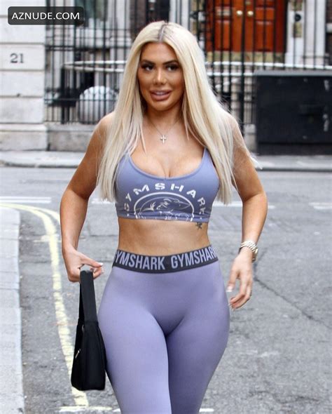 Chloe Ferry Looking Sporty In Leggings And Sports Bra While Out In