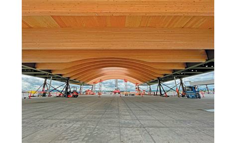 Mass Timber Roof Tops Portland Airport Core Engineering News Record