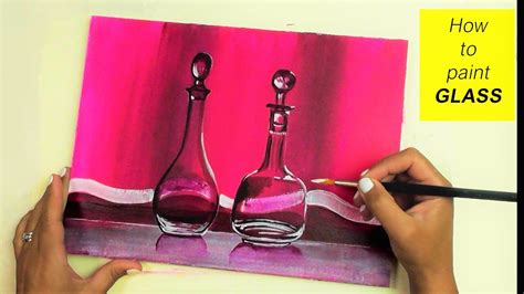 Baumstamm mit acryl malen : GLAS MALEN MIT ACRYL | Wie zeichnet man GLAS mit ...