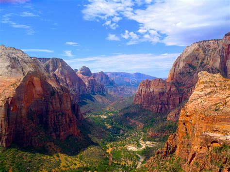 Beautiful Zion National Park Stock Photo Image Of Cliffs Mountain