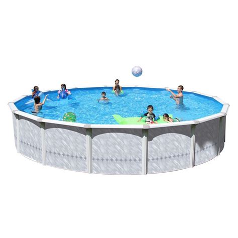 Heritage Pools Taos 24 Ft X 52 In Round Pool Package Ta 2452ge Dxp