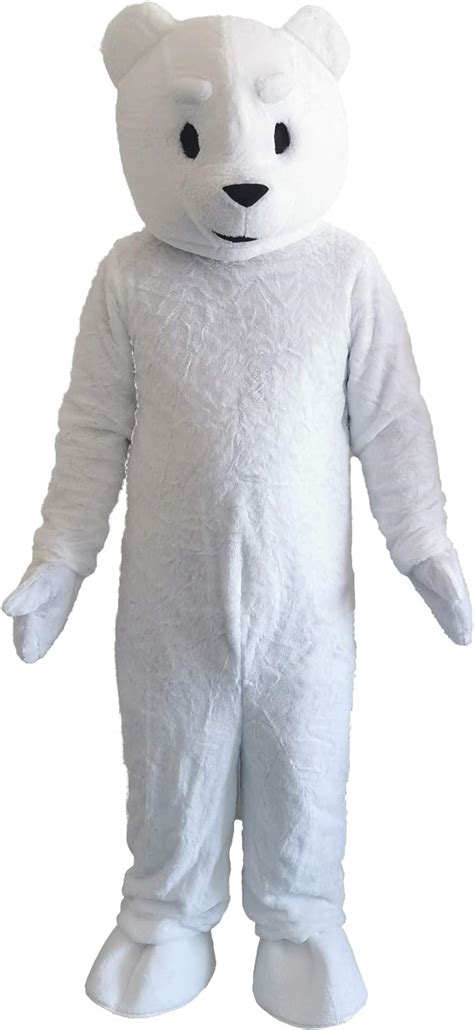 Polar Bear Mascot Costume Halloween Christmas Party Fancy