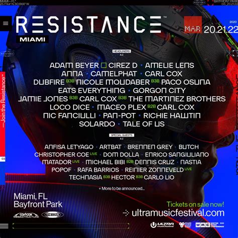 Ultra Music Festival Unveil Resistance Phase 1 Lineup Cultr