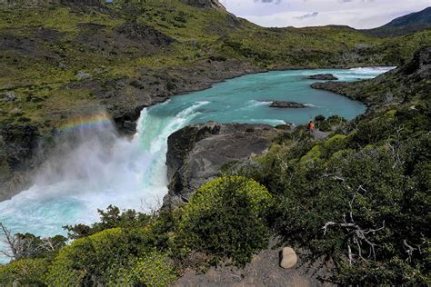 Salto Grande Waterfall In Torres Del Paine Chile Hole In The Donut