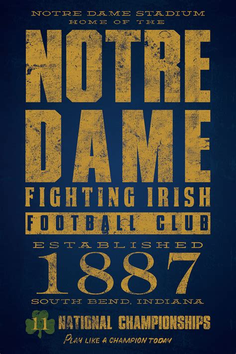 Notre Dame Fan Poster On Behance