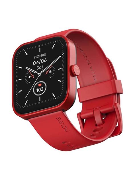 Buy Noise Colorfit Caliber Smartwatch Classic Red Online At Best