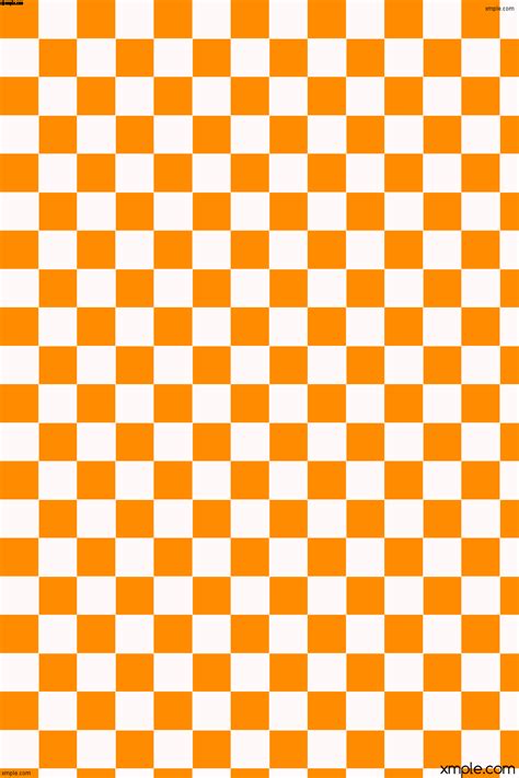 Wallpaper Squares Checkered Orange White Ff8c00 Fffafa Diagonal 35° 80px