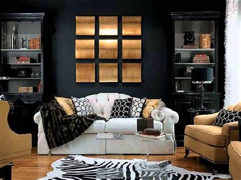 Black White And Gold Living Room Design 17 Black Gold