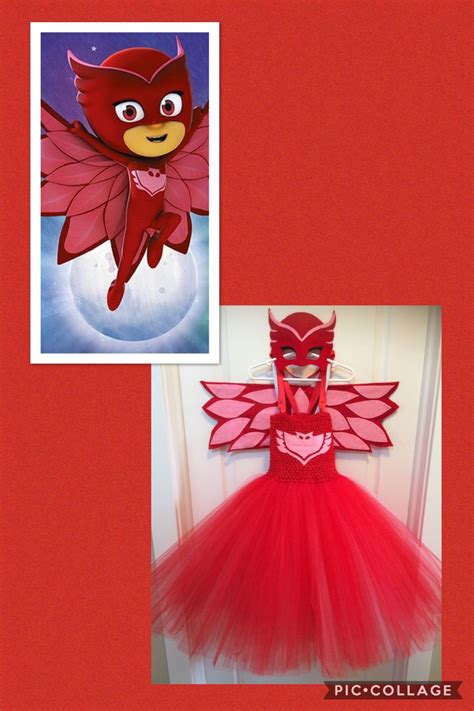 Owlette Tutu Dress Mask And Wings Pjmasks Pj Masks Birthday Party Pj