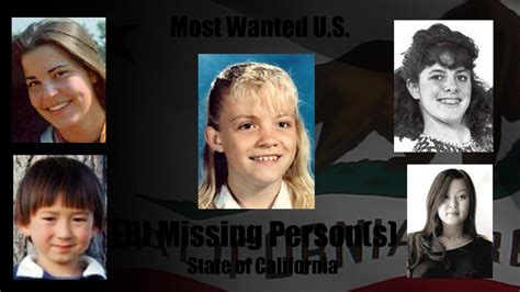 Fbi Missing Persons List California Youtube