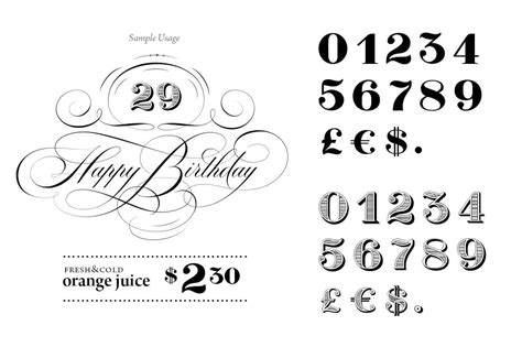 30 Best Number Fonts For Displaying Numbers Design Shack Business