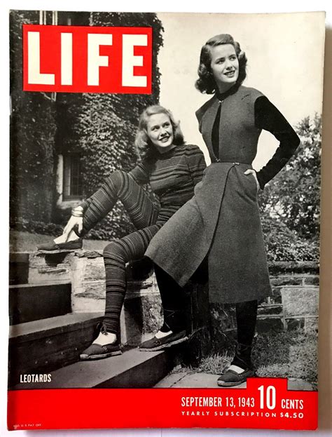 Vintage Life Magazine September 13 1943 Leotards Cover Ads And Much More