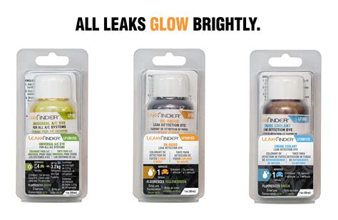 Leak Detection Dye Products And Uv Lamp From Leakfinder®