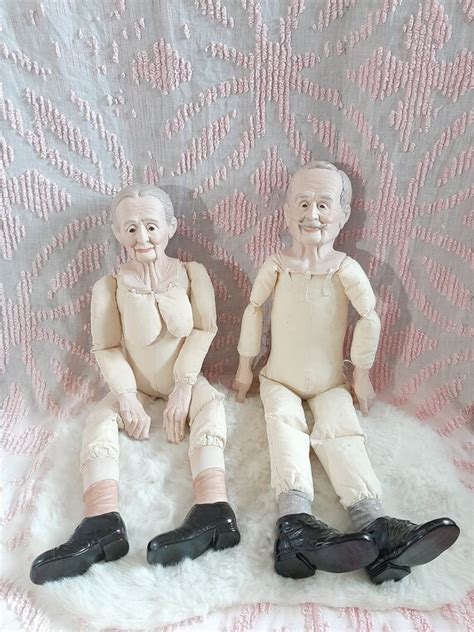 Vintage Porcelain Grandma And Grandpa Couple Doll Parts Ready Etsy