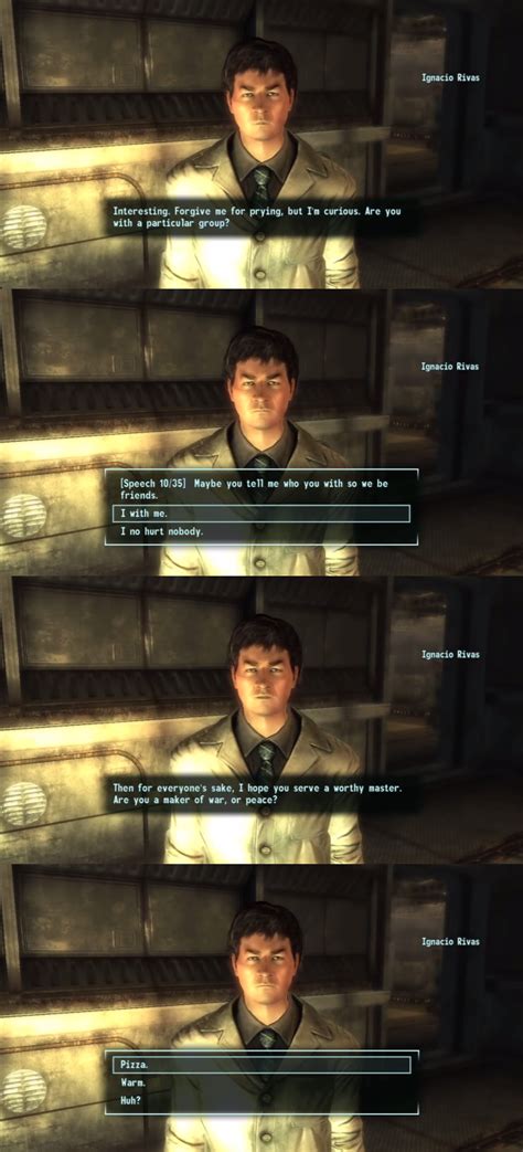 Fallout Dialogue Is The Greatest Low Intelligence Via Reddit User