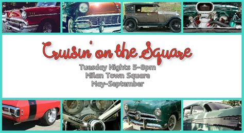 In the case of inclement weather if rain, snow, sleet or hail should arise, the show will be canceled for the evening. Weekly Car Show in Milan OH - Cruisin' on the Square