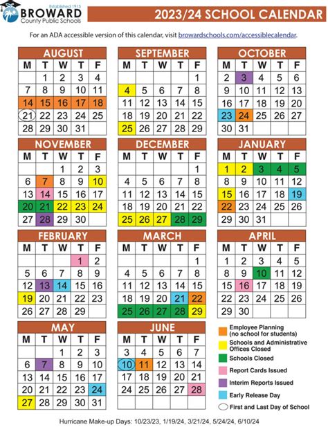 2024 25 School Calendar Broward Avie Margit