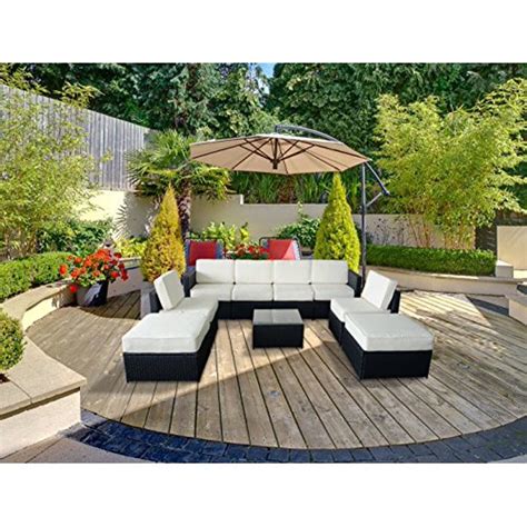 3.4 out of 5 stars with 14 ratings. Mcombo Patio Furniture Sectional 9 Pieces Wicker Sofa Set ...
