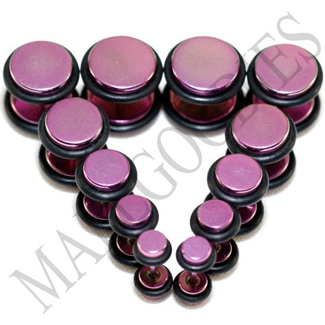 V120 Hot Pink Fake Cheaters Illusion Faux 16g Plugs 4g 2g 0g 00g 716 1