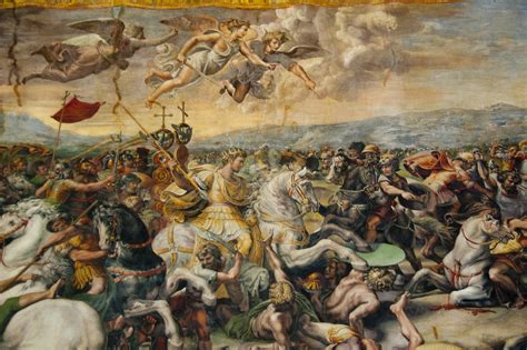 Raphael Battle Of Milvian Bridge Detail Constantine Flickr