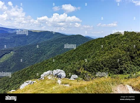 Amazing Landscape To Stara Planina Balkan Mountains From Shipka Peak