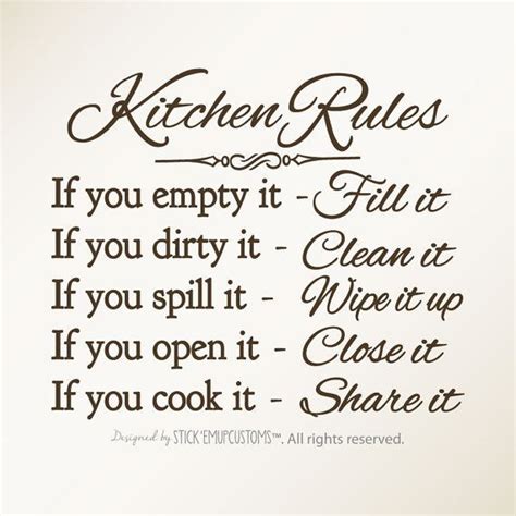 Kitchen Rules Printable Web Below Are Eleven Office Kitchen Rules And