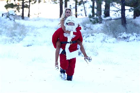 Courtney Stodden In Bikini With Santa Claus Hawtcelebs