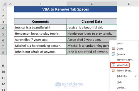 How To Remove Tab Space From Excel 5 Easy Methods Exceldemy
