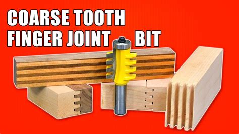 Reversible Finger Joint Router Bit Coarse Tooth Finger Joints Youtube