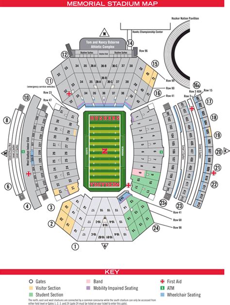 Nebraska Football Stadium Seating Chart