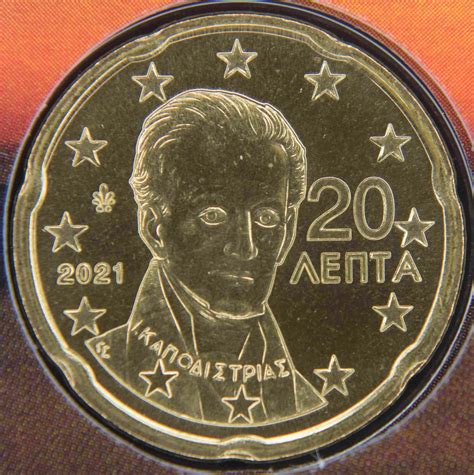 Greece Euro Coins Unc 2021 Value Mintage And Images At Euro Coinstv