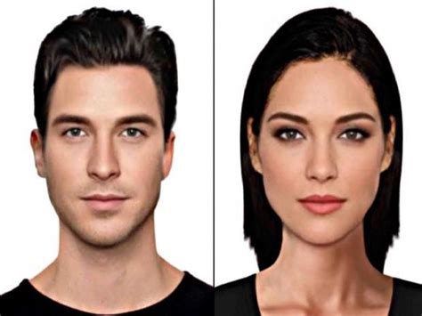 the male and female faces thought to be the epitome of beauty according to british people the