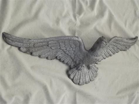 vintage emig cast metal american eagle wall plaque large flying eagle