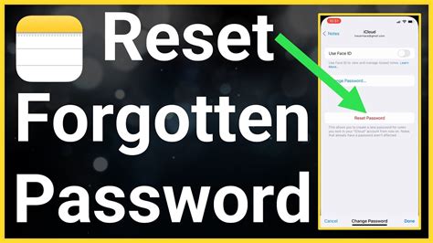 How To Reset Forgotten Password On Notes Youtube