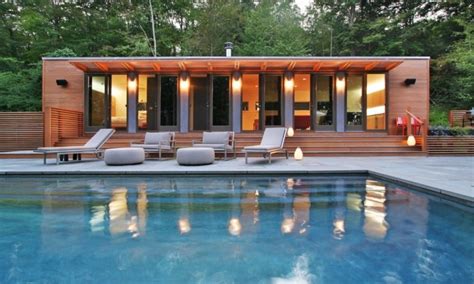 Shipping Container Pool House Container House Design Pool House