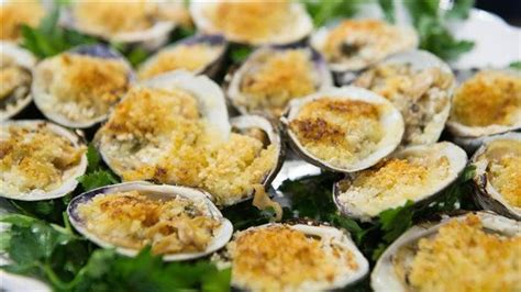 I added the clams in a single layer on top of the corn and potatoes and steamed for eight minutes. Baked Clams Oreganata | Recipe | Clam bake, Recipes, Fish recipes for christmas