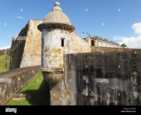 Low Angle View Of The San Cristobal Fort Old San Juan Puerto Rico