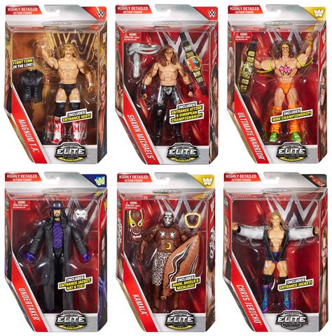 Free delivery on orders over £40 & free click & collect! WWE Elite Legends - Complete Set of 6 Toy Wrestling Action ...